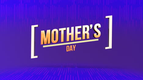 Celebrate-Mother's-day-with-modern-chic-vibrant-purple-background,-futuristic-yellow-font