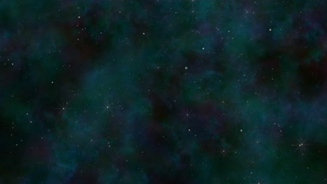 Una-Cautivadora-Escena-Espacial,-Nebulosa-Y-Estrellas-Iluminan-El-Cosmos
