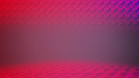 Eerie-and-mysterious-3d-room-with-red-and-purple-checkerboard