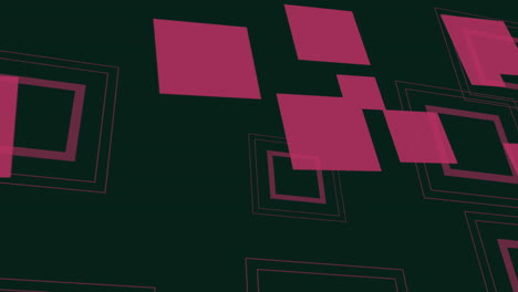 Patrón-Cuadrado-Y-Rectangular-Geométrico-Rosa-Y-Negro-Abstracto-Moderno