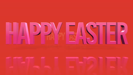 Golden-Happy-Easter-3d-text-on-vibrant-red-background