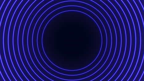 Futuristisches-Kreisförmiges-Muster,-Das-Blaue-Linien-In-Einer-Kreisförmigen-Formation-überlappt