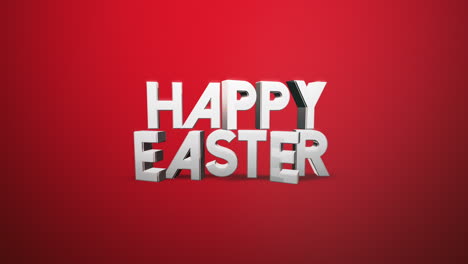 Handwritten-Happy-Easter-greeting-on-red-background
