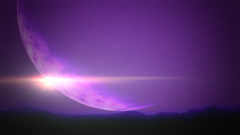Weltraumtag-Text-Mit-Leuchtend-Violettem-Hintergrund-Und-Auffälligen-Weißen-Buchstaben