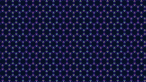 Vibrant-blue-and-purple-circle-pattern-on-black-background