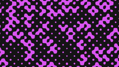 Patrón-Abstracto-Futurista-Negro-Y-Púrpura-Caótico,-Diseño-Arremolinado-De-Formas-Irregulares