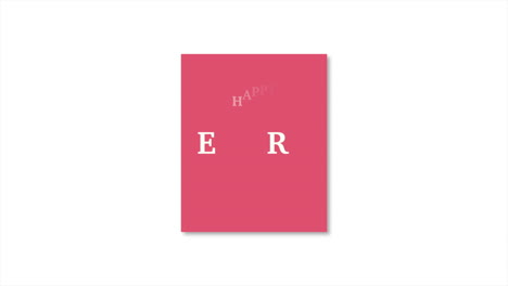 Simple-and-elegant-greeting-card-Happy-Easter-on-red-background