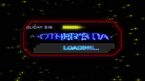 Get-ready-for-Mothers-Day,-neon-sign-with-Mothers-Day-loading-message