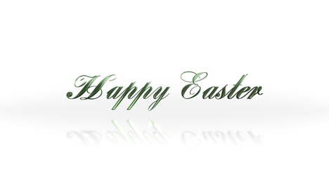 Happy-Easter-greeting-card-cursive-in-green-ink-on-white-background