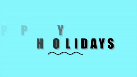 Curved-Happy-Holidays-in-sans-serif-on-blue-background