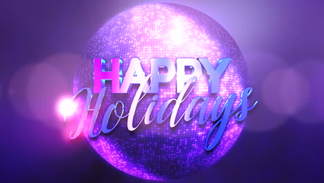 Happy-Holidays-sparkle-with-a-purple-and-blue-disco-ball