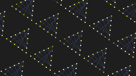 Symmetrisches-Dreieckiges-Muster-Mit-Grünen-Und-Blauen-Punkten