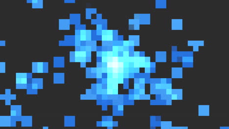 Blaues-Pixeliges-Muster,-Faszinierendes-Design-Oder-Digitale-Kunst