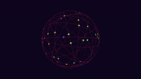 Multicolored-network-of-lines-and-dots-showcasing-connections-and-information-diversity