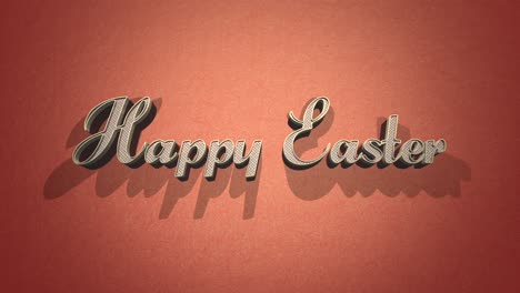 Shadowed-text-wishes-Happy-Easter-on-light-orange-background