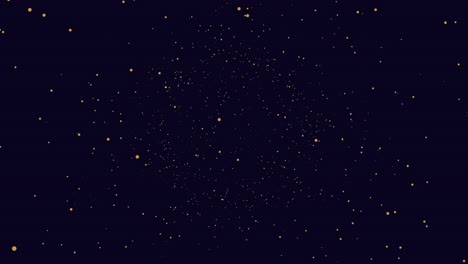 Starry-night-dark-background-with-scattered-yellow-dots
