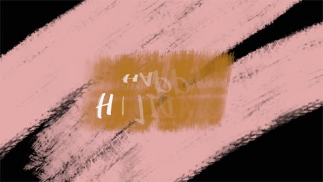 Textured-pink-and-black-brush-strokes-Happy-Holidays-in-gold