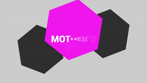 Geometric-Mothers-Day-logo-pink-text-on-black-background-celebrating-mothers