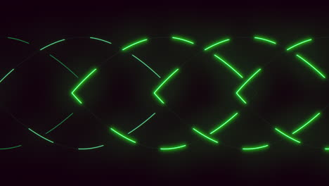 Glowing-green-zigzag-pattern-against-a-black-background