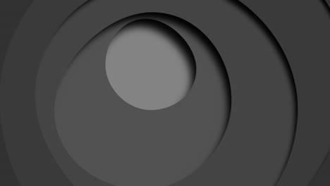 Schwarz-weißes-Kreisförmiges-Muster-Mit-Kleinem-Kreis-In-Der-Mitte