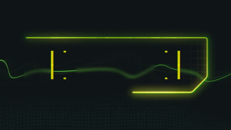 Futuristic-neon-green-waveform-on-black-background-digital-display-of-power-or-voltage-meter