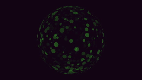 Abstrakter-Monochromer-Ball-Mit-Punkten