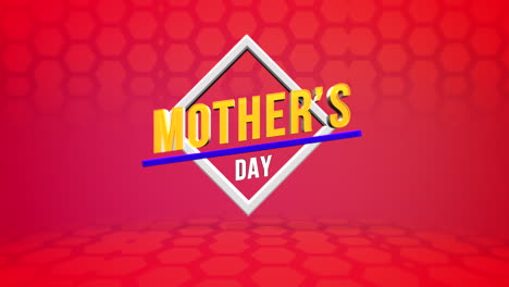 Vibrant-Mothers-Day-logo-with-red-and-blue-text-on-hexagonal-pattern