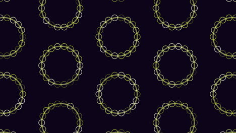Connected-floating-circles-on-black-background