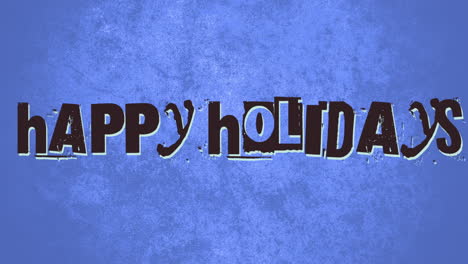 Festliche-Frohe-Feiertage-Nachricht-Auf-Einem-Leuchtend-Blauen-Hintergrund