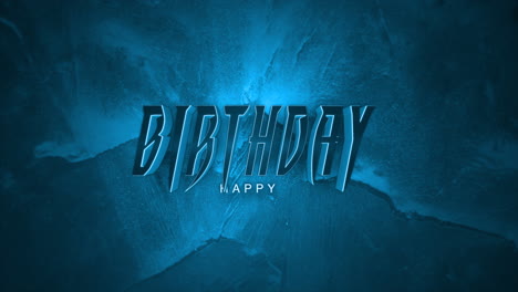 Feliz-Cumpleaños-Monocromo-En-Degradado-Azul-Oscuro
