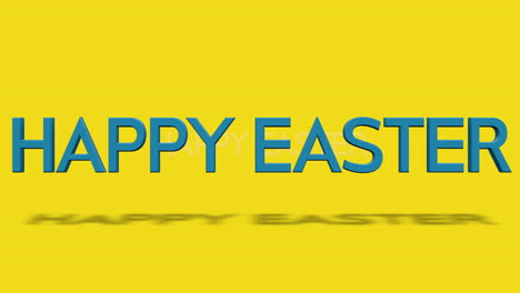 Verspielte-Frohe-Ostern-Grüße-Auf-Einem-Leuchtend-Gelben-Hintergrund