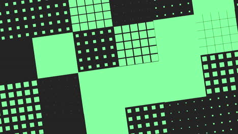 Cuadrados-Y-Rectángulos-Verdes-Forman-Un-Patrón-De-Cuadrícula-Superpuesto