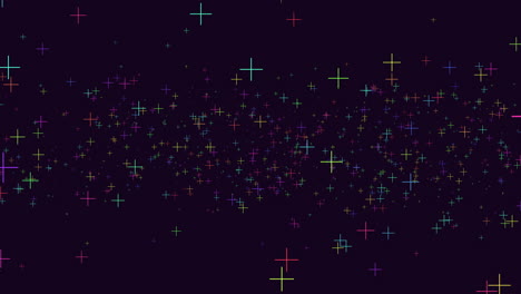 Vibrant-starry-pattern-on-a-black-background