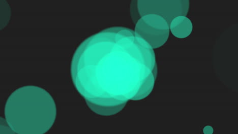 Vibrant-blur-green-circles-on-black-background