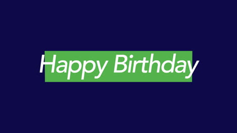 Moderne-Happy-Birthday-Karte-Mit-Grüner-Schrift-Auf-Blauem-Hintergrund
