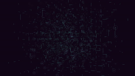 Komplexes-Netzwerk-Leuchtend-Blaue-Linien-Und-Punkte-Auf-Schwarzem-Hintergrund