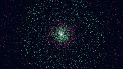 Un-Deslumbrante-Cúmulo-De-Estrellas,-Una-Impresionante-Variedad-De-Diferentes-Tamaños-Y-Colores-Ilumina-La-Oscura-Extensión.