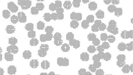 Schwarz-weißes-Gittermuster-Mit-Kleinen-Weißen-Kreisen-Als-Design