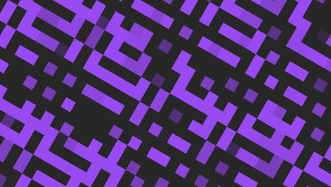 Pixelig-Lila-Und-Schwarz-Muster-Quadrate-Und-Rechtecke-In-Einem-Raster