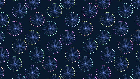Kreisförmiges-Sternenspektakel-Mit-Faszinierendem-Blauen-Und-Violetten-Muster-Auf-Dunklem-Hintergrund