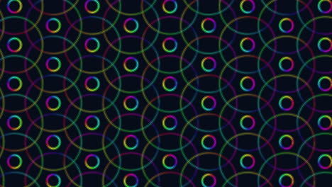 Coloridos-Círculos-Vibrantes-De-Simetría-En-Una-Disposición-Espacial