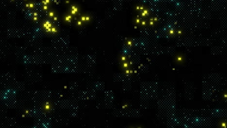 Dynamic-black-and-yellow-grid-pattern-with-vibrant-dot-accents