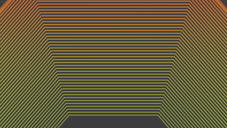 Lebendiges-Orange-Und-Schwarzes-Geometrisches-Muster-Dynamisches-Diagonales-Zickzack-Design