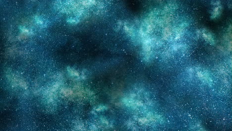 Stunning-digital-artwork-dynamic-blue-and-green-nebula-with-young-stars-and-gaseous-clouds