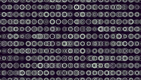 Atemberaubendes-Kreismuster-Auffallend-Schwarzer-Hintergrund-Mit-Komplizierten-Variationen-In-Größe-Und-Farbe