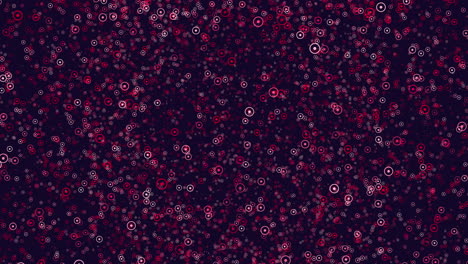Bold-red-dot-pattern-on-dark-background-in-circular-formation