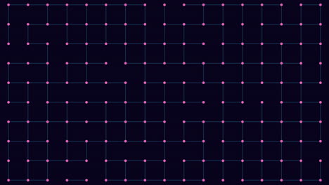 Labyrinthartiges-Gitter-Aus-Schwarzen-Und-Blauen-Punkten-Erzeugt-Faszinierendes-Muster
