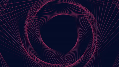 Kreis-Mit-Verbundenen-Kreisförmigen-Linien-Abstrakte-Kunst