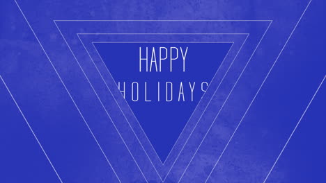 Alegre-Triángulo-Azul-Con-Triángulos-Apilados-Y-Texto-De-Felices-Fiestas