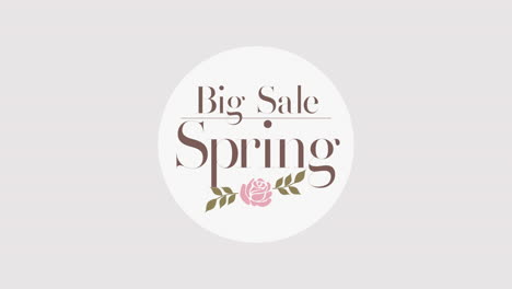 Frühlings-Big-Sale-Text-Mit-Blumenkranz-Logo-Für-Trendiges-Bekleidungsgeschäft